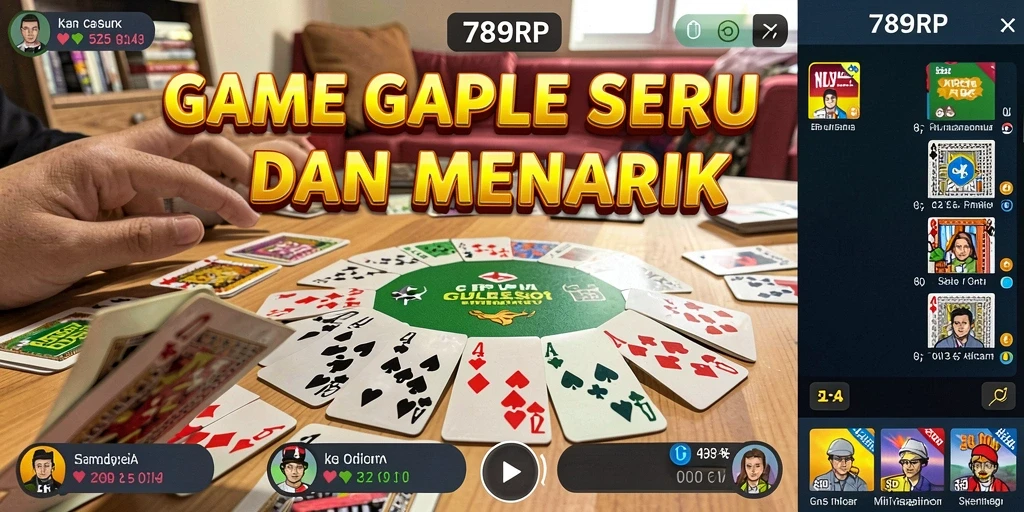 Tampilan gameplay Gaple yang seru di 789RP.