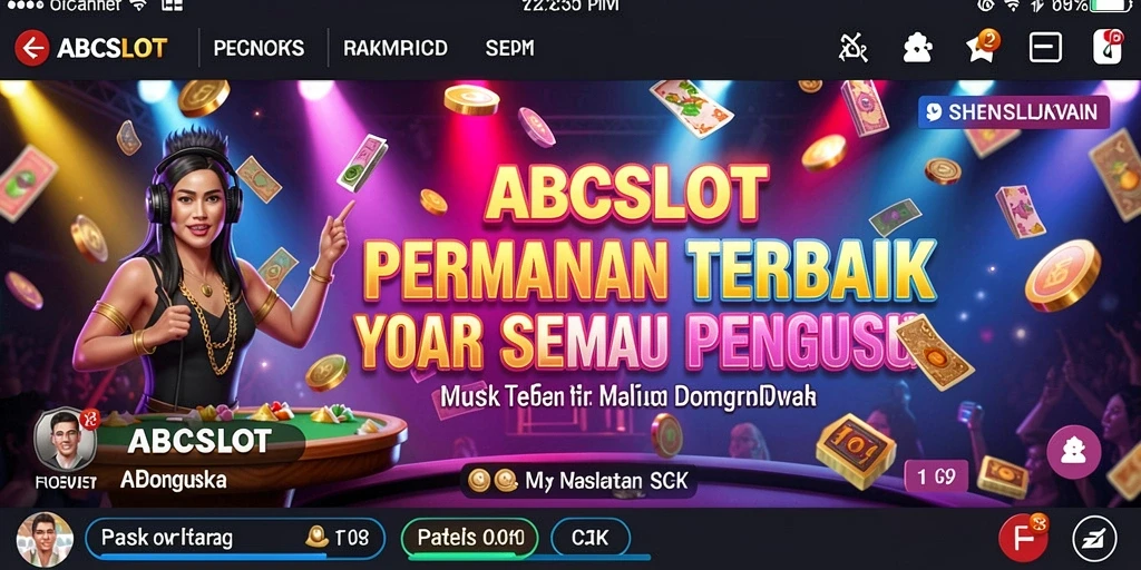 Tampilan screenshot dari gameplay yang menarik dalam ABCSLOT.