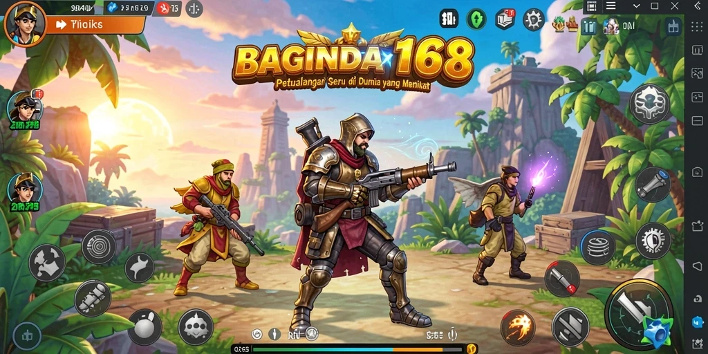 Tampilan gameplay BAGINDA168 dalam dunia petualangan yang menakjubkan.