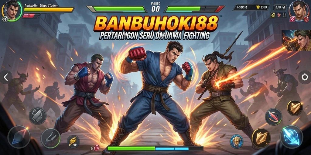 Tangkapan layar BANBUHOKI88 menampilkan aksi pertarungan yang mendebarkan.