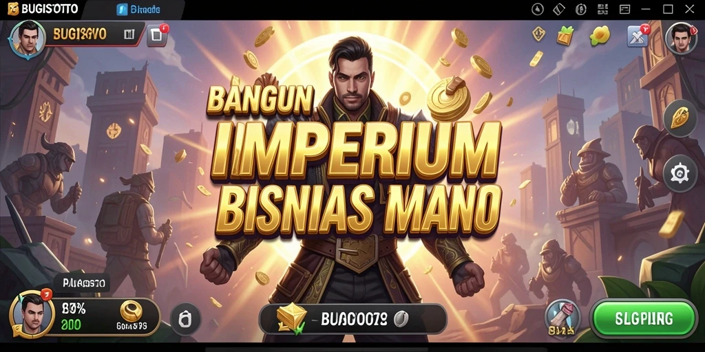 Tampilan gameplay BUGISTOTO yang menarik saat membangun bisnis.