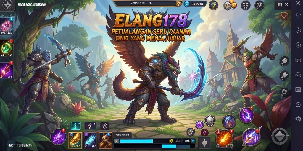 Tampilan gameplay seru dan mendebarkan dalam ELANG178.