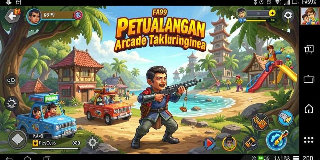 Tampilan seru gameplay FA99 yang penuh aksi.