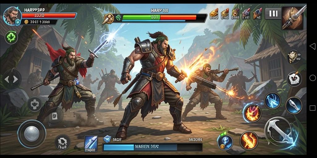 Tampilan gameplay menarik di HARAPJP dengan taktik mendalam.
