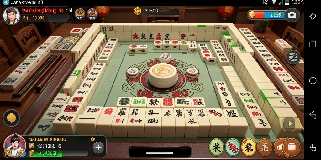 Tampilan gameplay menarik dari JAKARTAWIN saat bermain Mahjong.