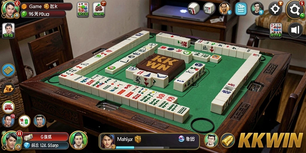 Screenshot gameplay KKWIN menampilkan aksi Mahjong yang seru.