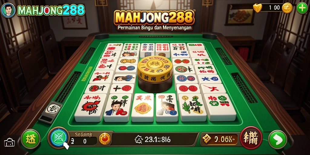 Tampilan gameplay seru Bingo di MAHJONG288.