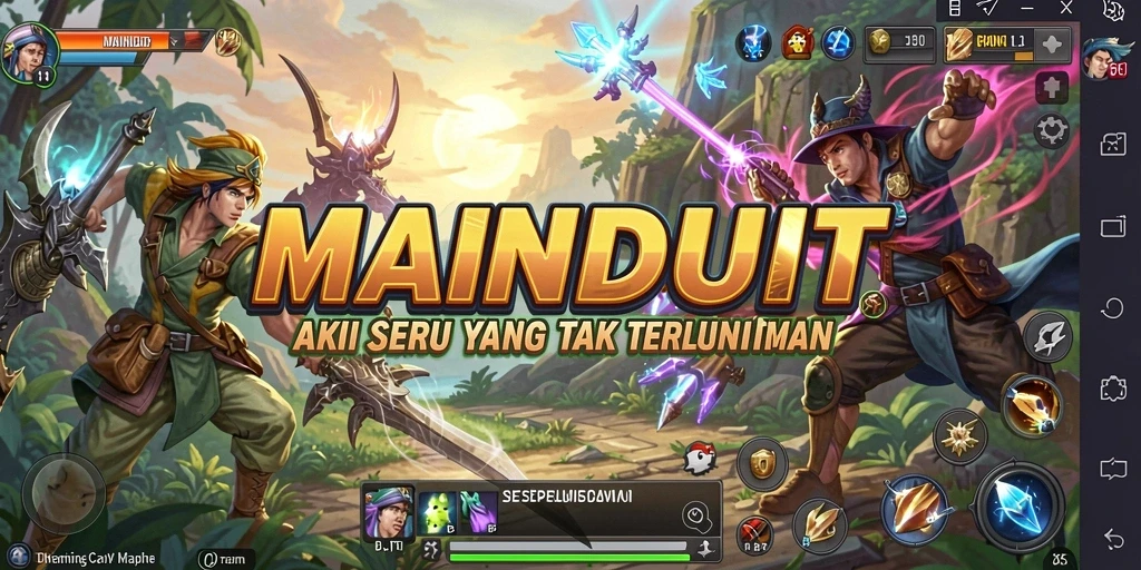 Tampilan gameplay seru MAINDUIT penuh aksi menegangkan.