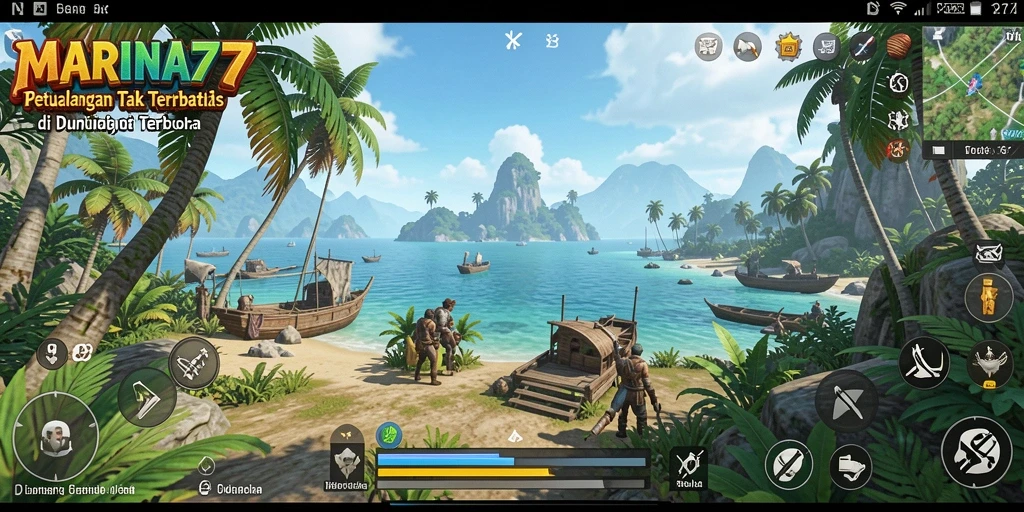 Tampilan gameplay seru di dunia terbuka MARINA77.