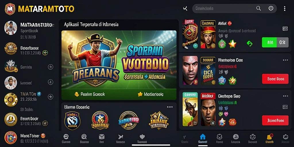 Screenshot utama MATARAMTOTO menampilkan taruhan olahraga yang menarik.