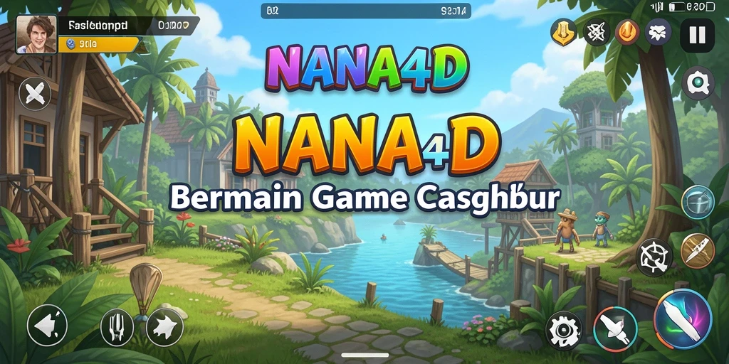 Tangkapan layar utama NANA4D menunjukkan gameplay yang seru dan menantang.