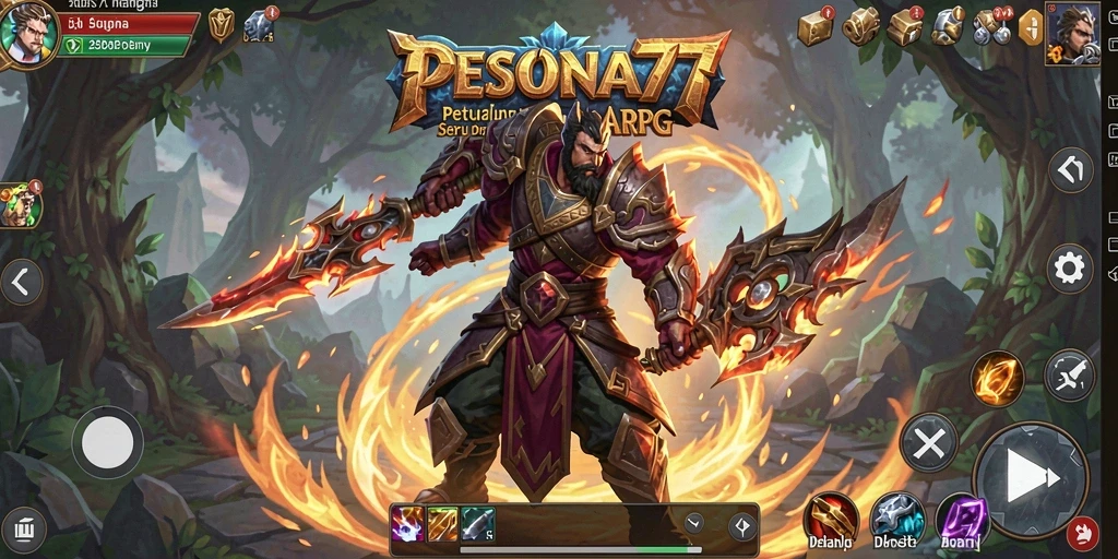 Tampilan menarik gameplay arkade dalam PESONA77.