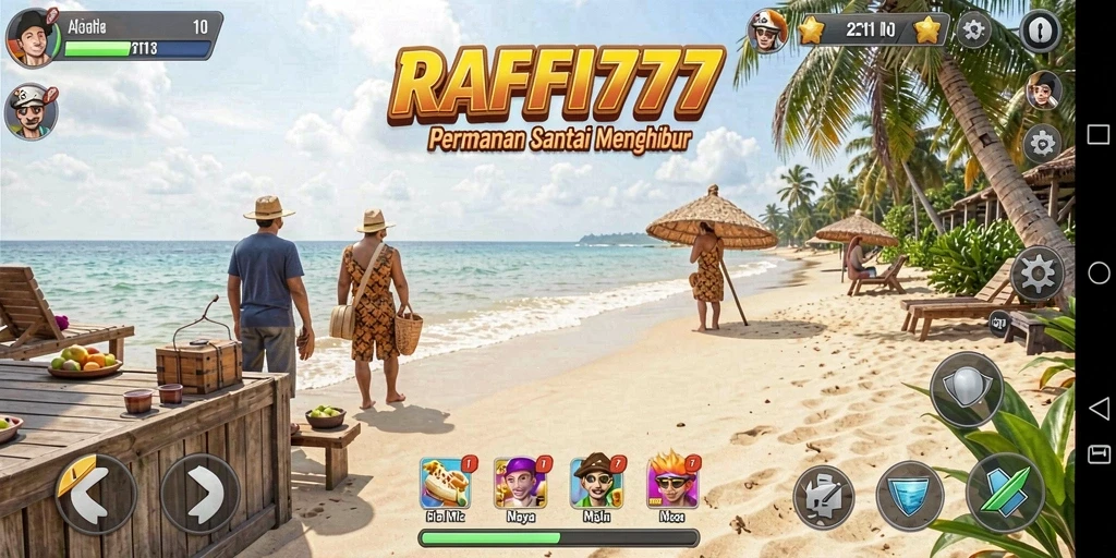 Screenshot utama RAFFI777 menampilkan gameplay yang seru dan menarik.