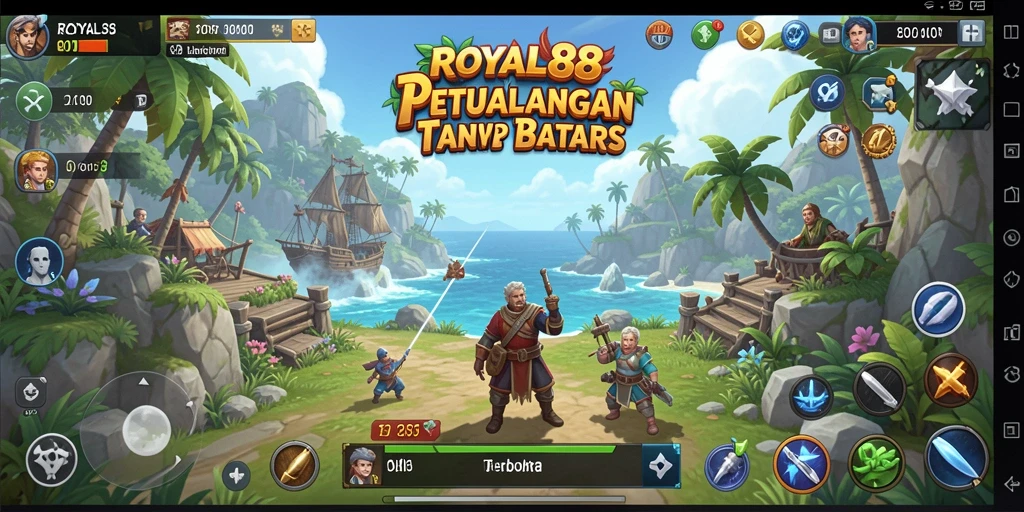 Tampilan gameplay menarik dari dunia terbuka ROYAL88.