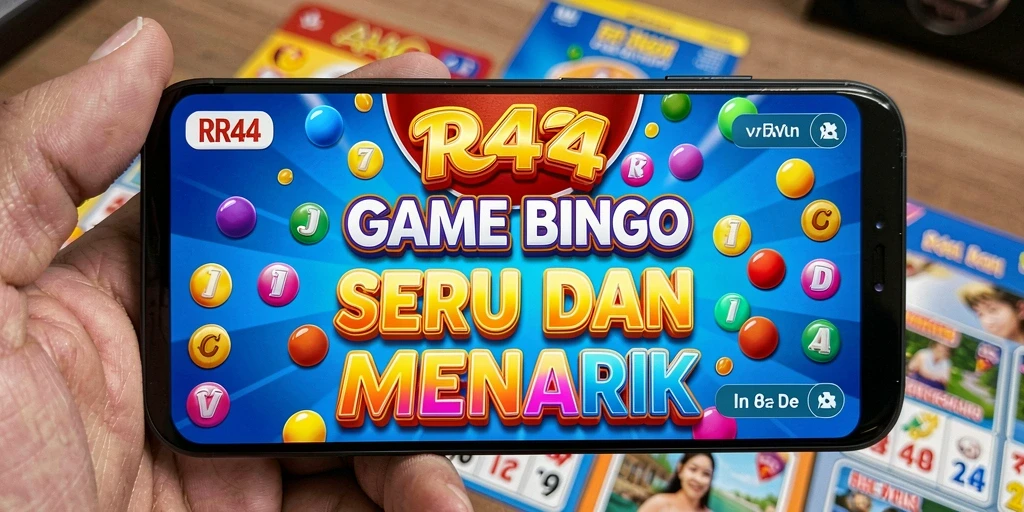 Tampilan gameplay seru dari RR44 yang menampilkan keseruan permainan Bingo.