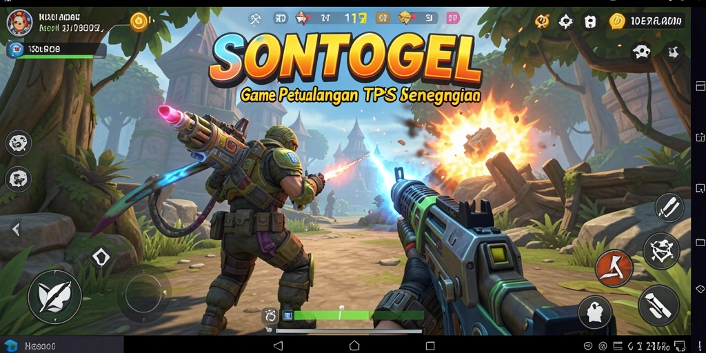 Tampilan gameplay seru dalam game TPS SONTOGEL.