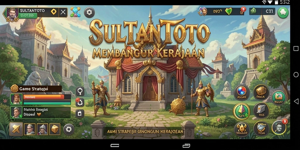Tampilan gameplay SULTANTOTO dengan berbagai strategi yang seru.